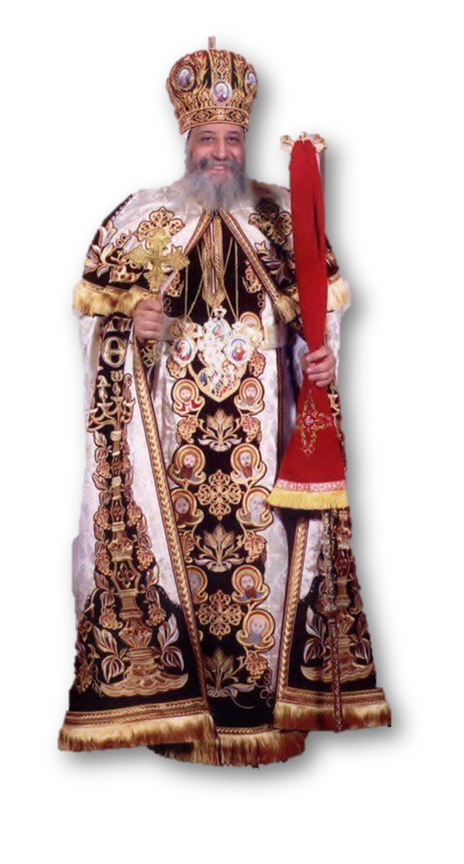 His Holiness Pope Tawadros II in papal vestments